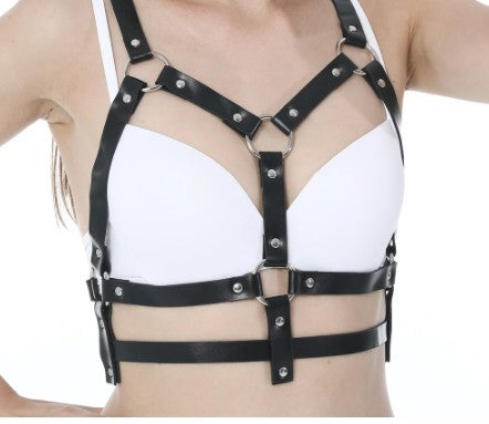 Leather Bondage Underwear Bundled Nightclub Performance Costumes