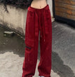 High Waist Loose And Slimming Mop Wide Leg Pants