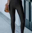 Women's Solid Color Slim Fit Leggings