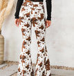 High Waist Horn Tasseled Jeans