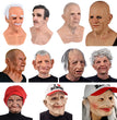 Halloween Granny Mask Latex Headgear Wig Mask