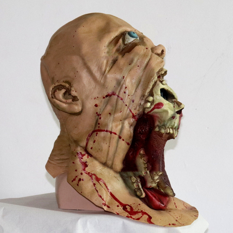 Halloween Charlie Zombie Latex Mask Tongue Out Set