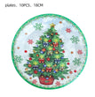 Christmas Theme Tableware Supplies Christmas Paper Plates Cups Holiday