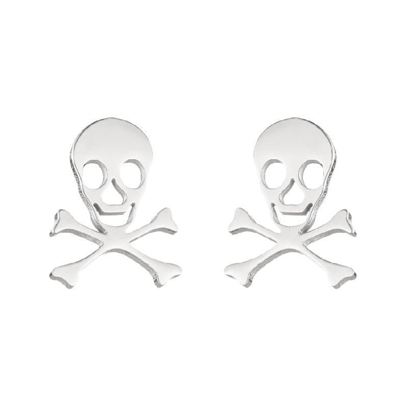 Stainless Steel Halloween Horror Stud Earrings