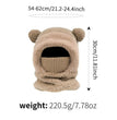 Original Design, Stylish and Cute Bear-Ear Design Windproof Hat, Suitable for Winter Warmth and Protection from the Cold, Ideal for Cyclists. the Hat Is Versatile and Suitable for Both Men and Women of All Ages, Regardless of Head Circumference