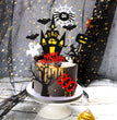 Stylish Halloween Decoration Birthday Cake Card