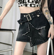 Hot Girl Retro Denim High Waist Slimming Skirt