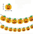 Halloween Triangle Pull Flag Party Decorations Bat Skull Pumpkin Paper Pull Flower Banner
