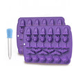 Halloween 40 Skull Ice Cube Baking Mould