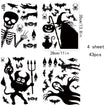 Home Fashion Printing Halloween Static Window Sticker