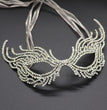 Half Face Mask With Rhinestone For Halloween Party