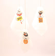Fabric Mini Halloween Hanging Ghost Party Decoration Can Be Used As Finger Doll Cake Card Pumpkin