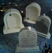 Halloween Tombstone Shape Aroma Plaster Flip Sugar Silicone Mold