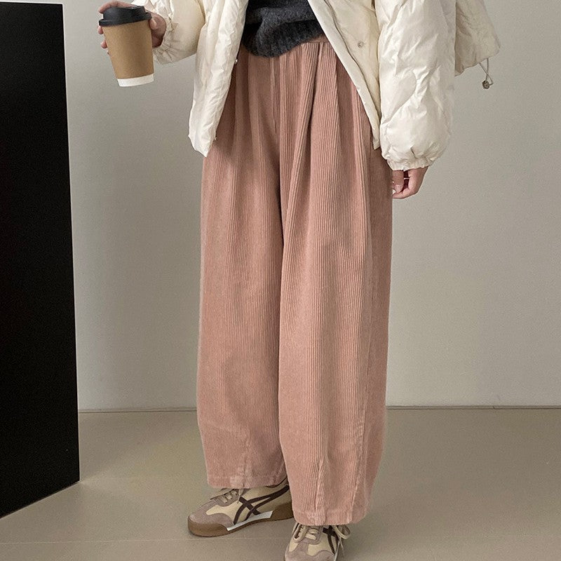 Retro Loose Profile Grandma's Pants Elastic