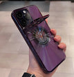 Electroplated Phone Case Luxury Plating CD Pattern Magsafe Bracket Case For IPhone 12 13 14 Pro Max Invisible Camera Stand Holder Lens Holder Magnetic Suction