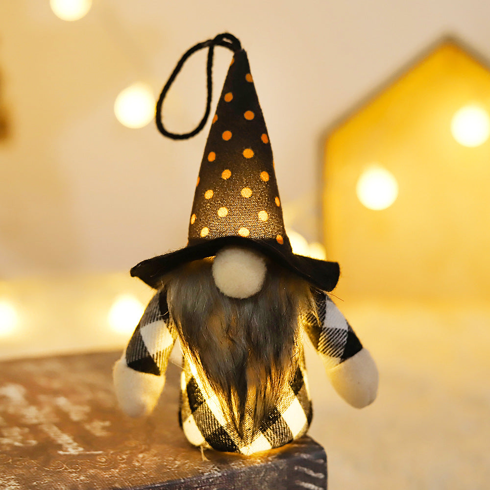 Halloween Supplies Light-emitting Forest Man Doll Pendant