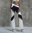 Simple Horn Woven Pants Women