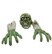 Halloween Horror Skull Head Gloves Three-piece Resin Latex Decoration