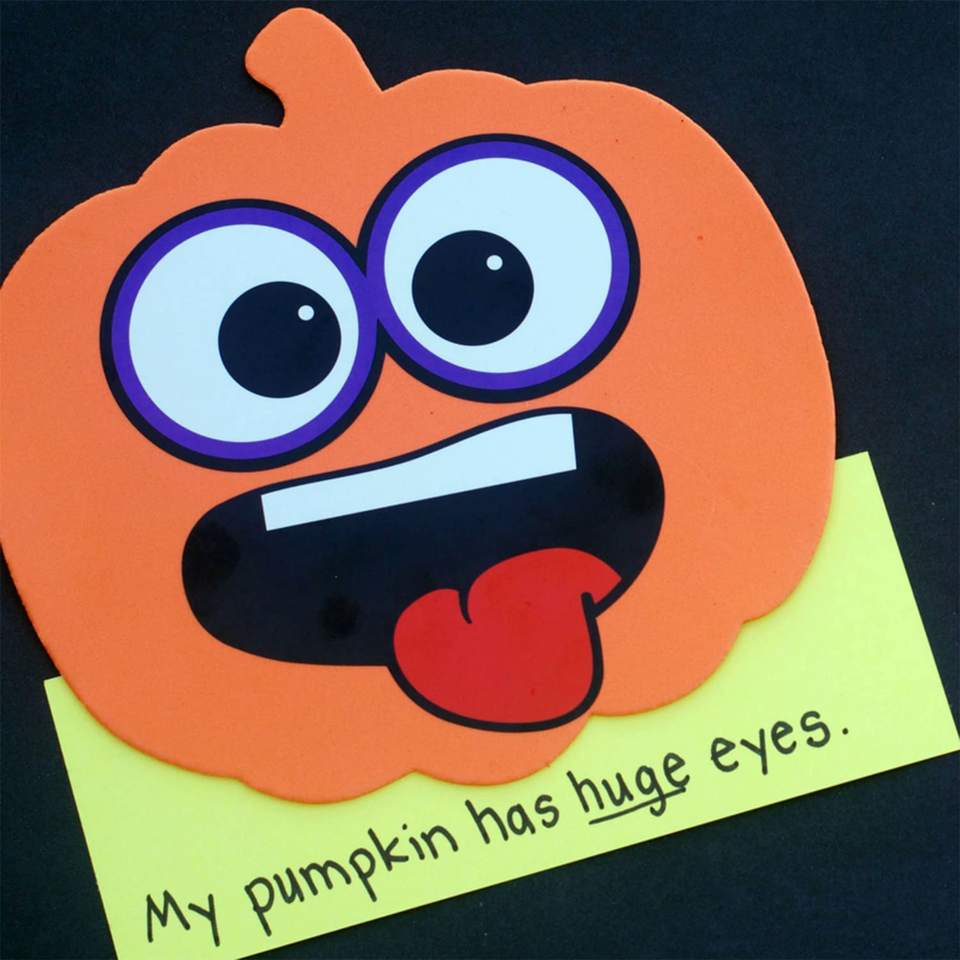 Halloween Pumpkin DIY Foam Patch Children's Handmade Dress Up