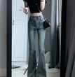 American-style Retro Skinny Jeans Women's High Waist Slimming