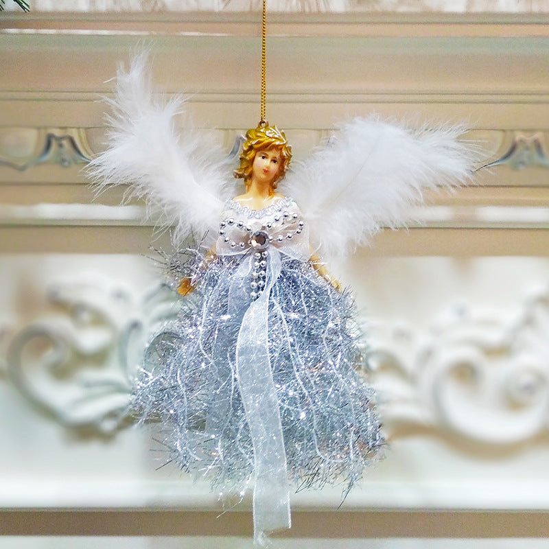 Christmas Children's Cute Doll Plush Angel Pendant