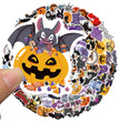 100 Cartoon Halloween Pumpkin Bat Stickers Decoration Car Trunk Children Gift