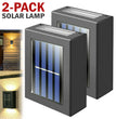 2 Pack New Solar Deck Lights Outdoor Waterproof LED Steps Lamps For Stairs Fence