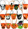 Halloween Pumpkin Bag Non-woven Portable Pumpkin Bucket