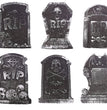 Halloween Decoration Environmentally Friendly Horror Atmosphere Skull Foam Tombstone