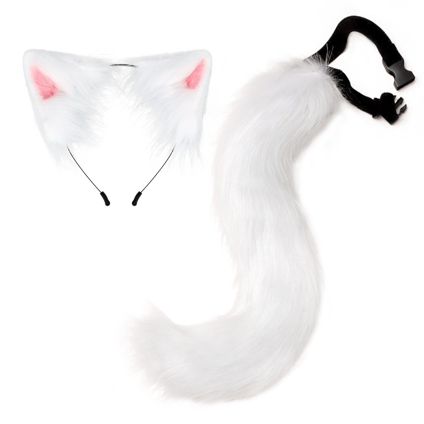Halloween Party Faux Fox Tail Hairband Plush
