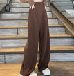 Plus Size Stitching Straight-leg Trousers Women's Autumn Suit Pants