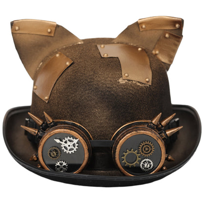 Steampunk Top Hat Halloween Cos Cat Ears