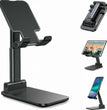 Cell Phone Stand Desktop Holder Tablet Stand Mount Mobile Phone Desktop Tablet Holder Table Cell Foldable Extend Support Desk Mobile Phone Holder Stand