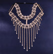 Masquerade Tassel Halloween Claw Chain Rhinestone Mask Ornament
