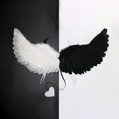 Halloween Party Makeup Costume Props Devil Angel Wings
