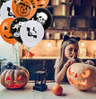 Halloween Witch Skull Pumpkin Head Latex Balloon