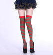 Rainbow Colorful Striped Stockings For Halloween Party