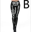 Halloween Night Skull Frame Digital Print Sexy Leggings