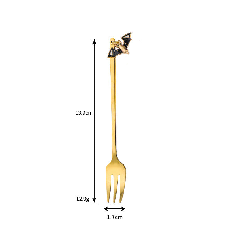 Halloween Style Pendant Stainless Steel Coffee  Creative Pumpkin Spoon