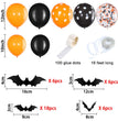 Bat Sticker Halloween Black Orange Party Decoration