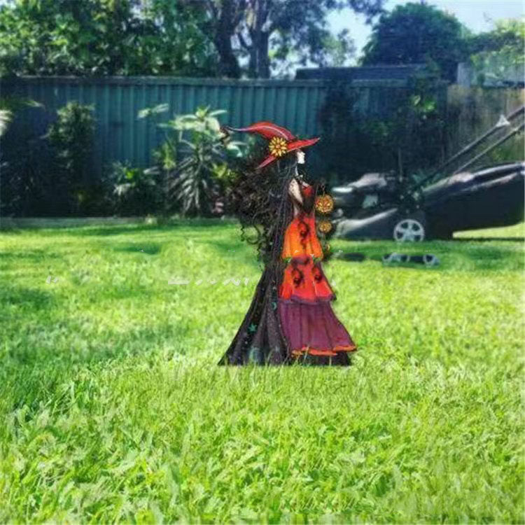 Metal Wrought Iron Halloween Witch Crafts
