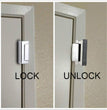 2 Pack Door Reinforcement Locks with 8 Screws, Home Security Door Lock for Toddler, Childproof Door Lock Night Lock Withstand 800 Lbs Silver