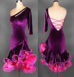 Costumes Competition Suit Velvet Latin Dance Dress