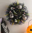 Halloween Black Mesh Skull Garland Party Layout Props