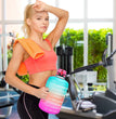 Gallon Water Bottle - 128 Oz, Leak Proof Lid with Time Markers for Gym