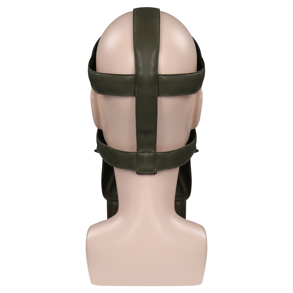 Leather Face Mask Half Face Halloween Party Costume Props