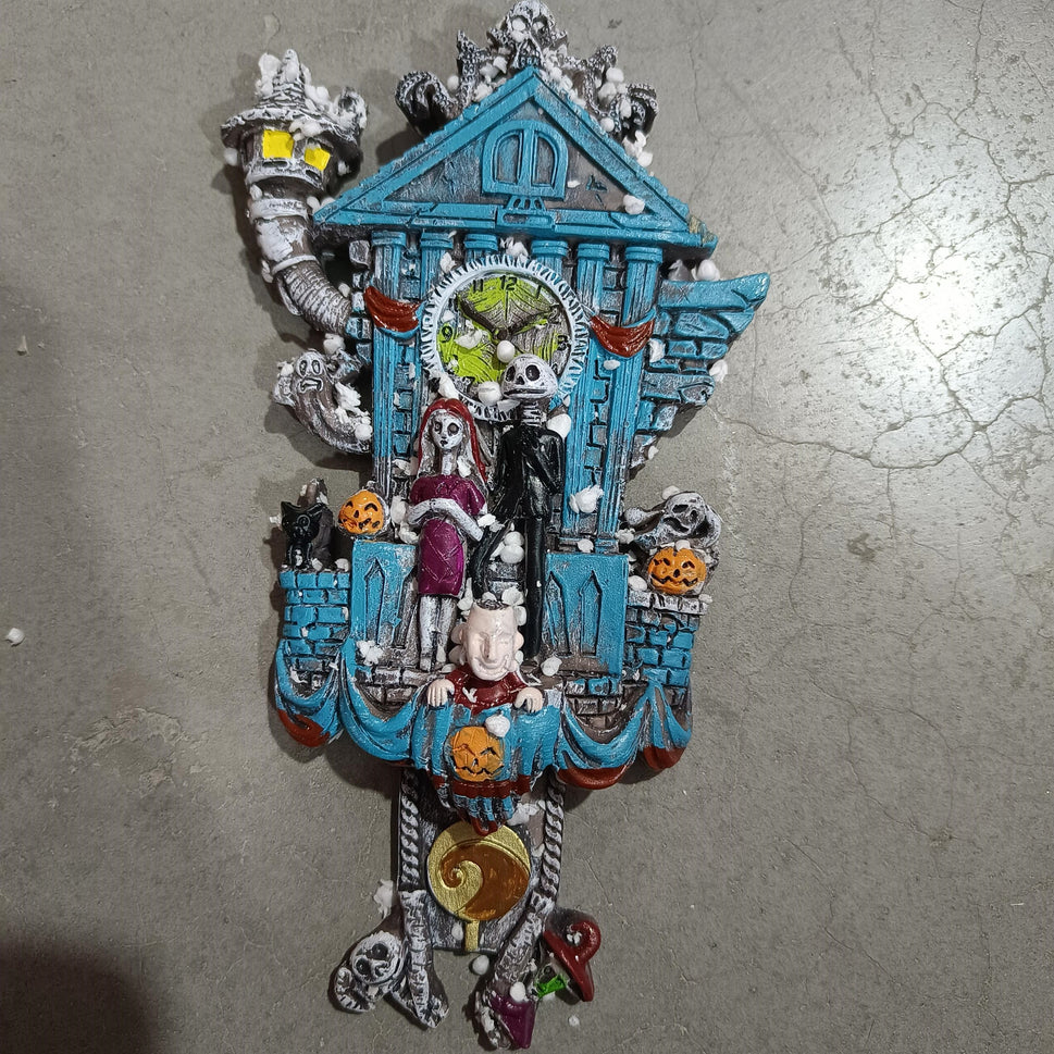 Halloween Clock Clocks Resin Crafts Ornaments Christmas Clock