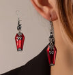 Halloween Earrings Ins Style Red Bat Spider Retro Earrings Jewelry