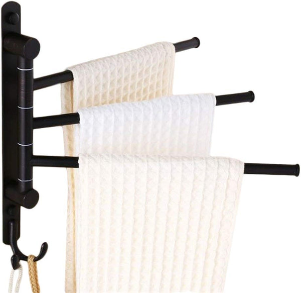 Swing-Out 3-Arm Towel Rack, Oil Rubbed Bronze