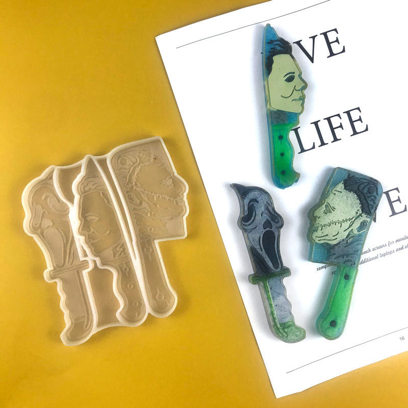Halloween Knife Decorative Silicone Mold Drop Glue
